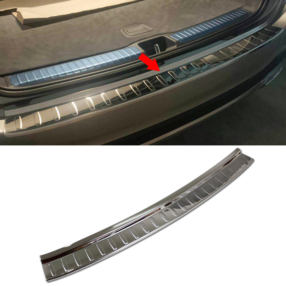Fit for Benz New GLE 350 450 W167 2020 2021 2022 2023 2024 2025 Rear Bumper Sill Plate Guard Cover Trim Stainless Steel
