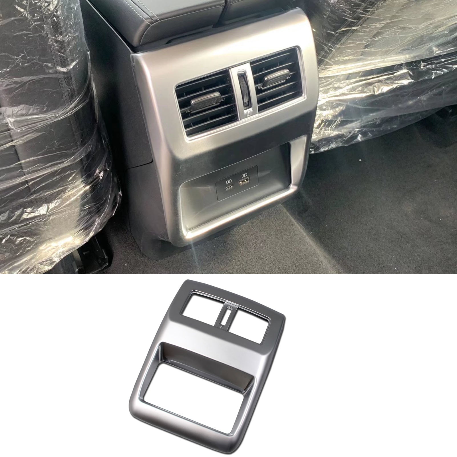 Fit for Nissan New Rogue 2021 Interior Rear Seat Air Condition Vent Outlet Cover Trim