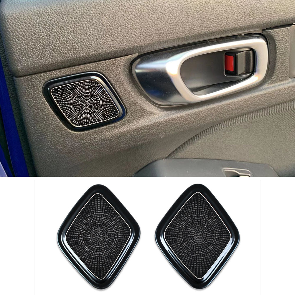 Fit For Honda New Civic 2022 Sedan Interior Rear Door Sound Speaker Cover Trims