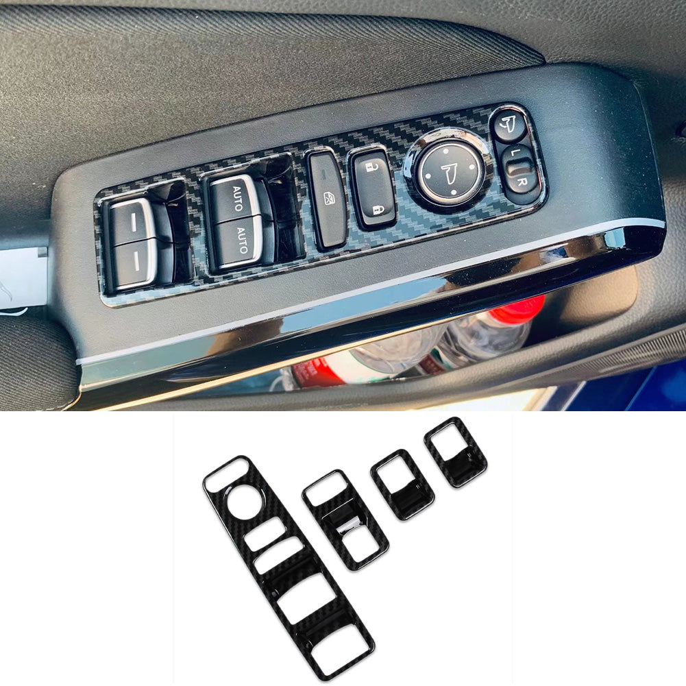 Fit for Honda New Civic 2022 Sedan Interior Window Switch Plate Panel Cover Trims