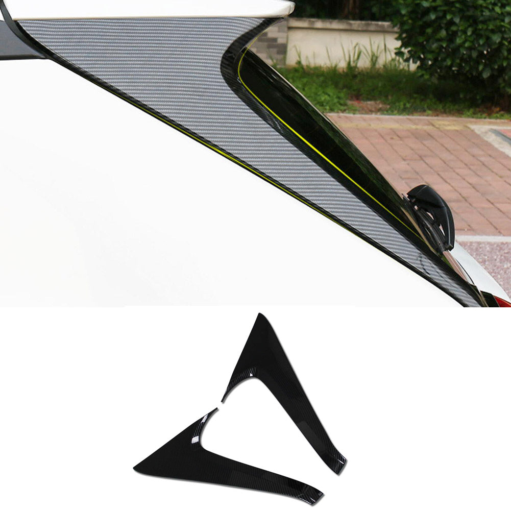 Fit for Toyota RAV4 2019 2020 2021 2022 2023 2024 Rear Spoiler Wing Side Beveled Window Cover Trims