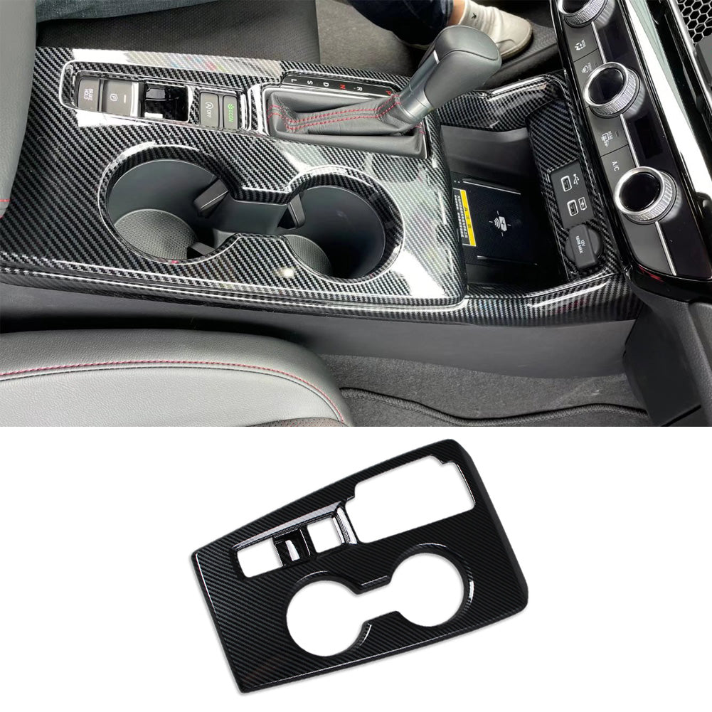 For Honda New Civic 2022 Front Center Console Dashboard Panel Cup Holder Cover Trims