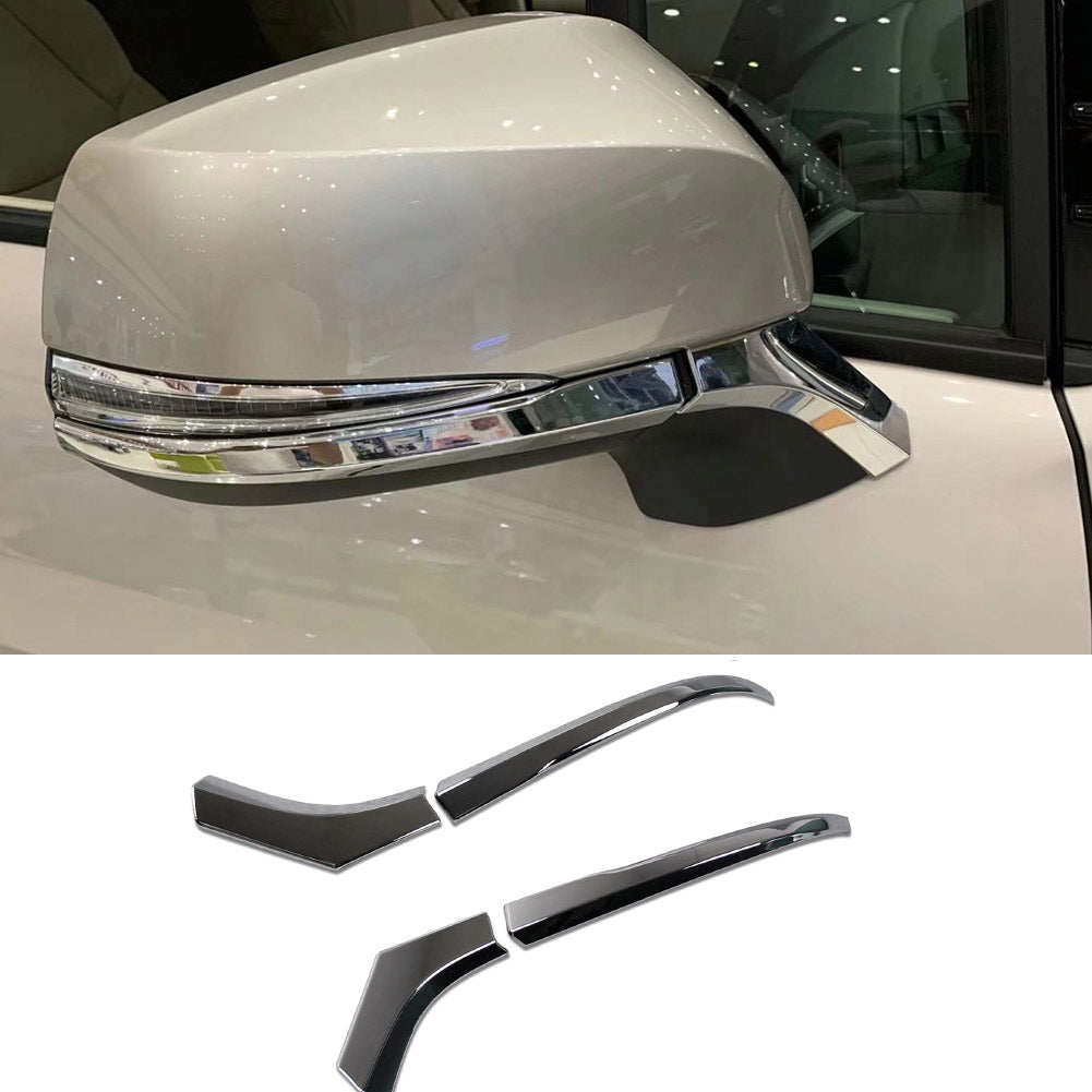  Fit for Toyota 2021 2022 2023 Sienna Chrome Rear View Mirror Side Molding Cover Trims (Fit for Sienna Limited/Platinum Model)
