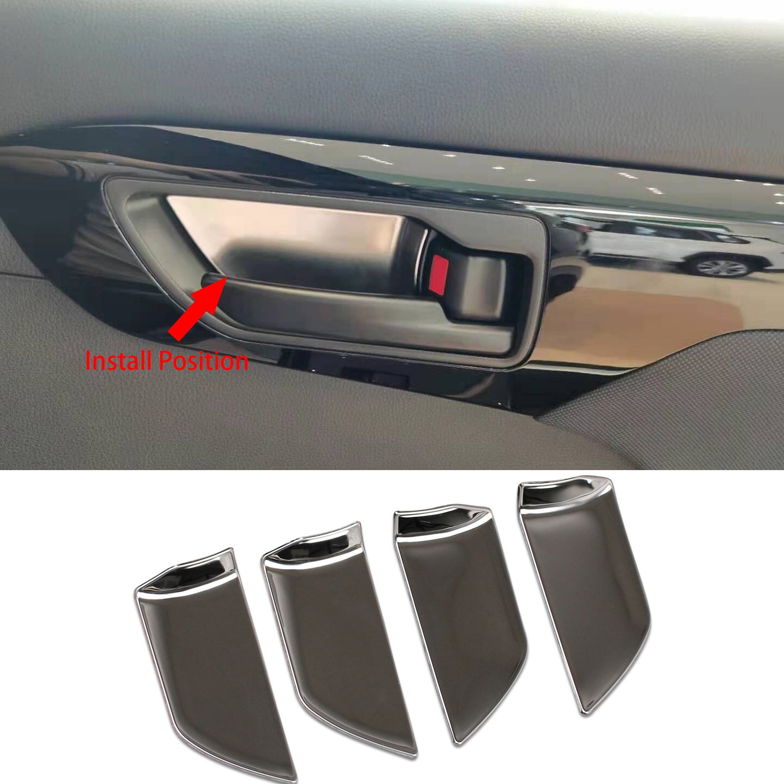 Fit for Toyota New Highlander 2020 2021 2022 Interior Door Handle Bowl Panel Cover Trims