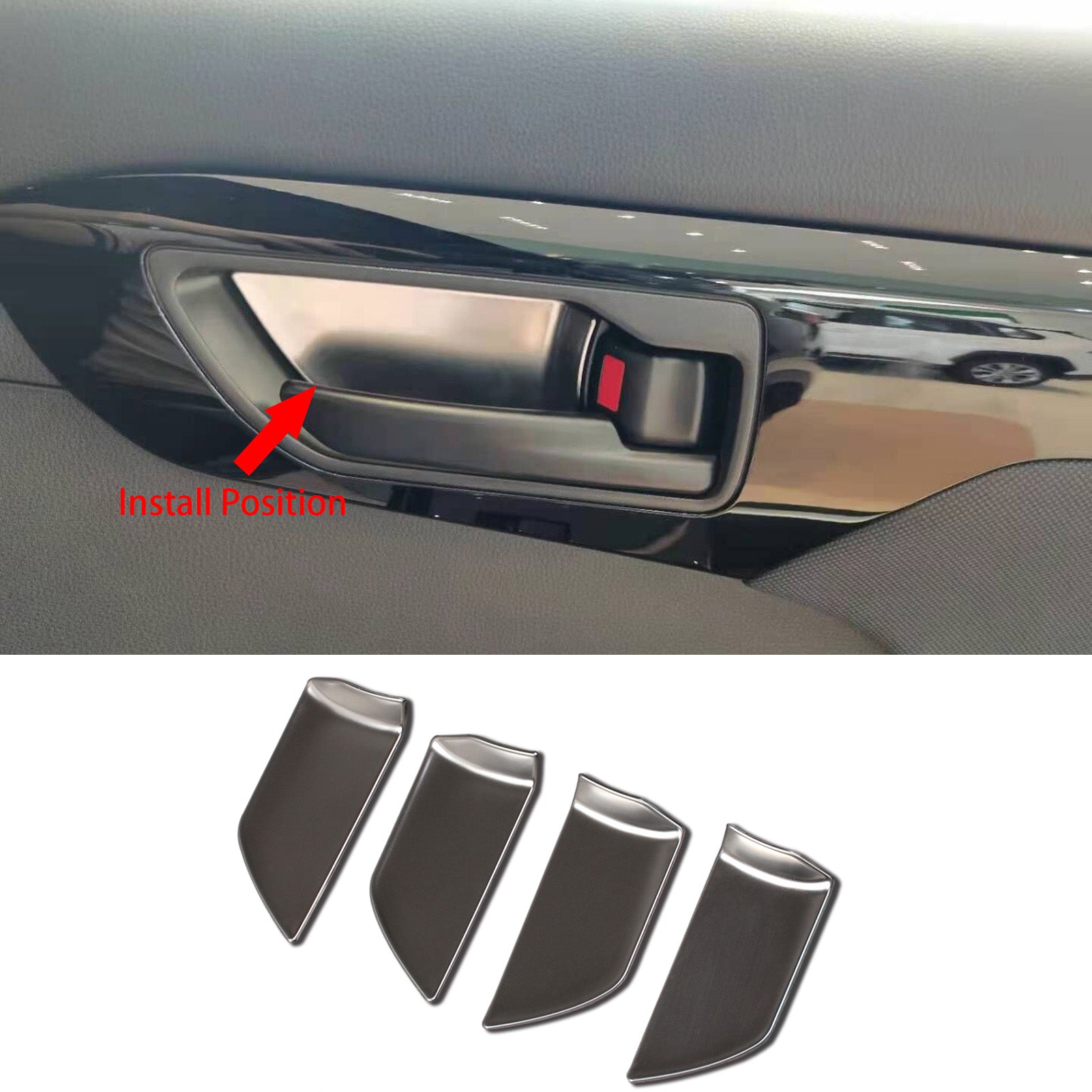 Fit for Toyota New Highlander 2020 2021 2022 Interior Door Handle Bowl Panel Cover Trims