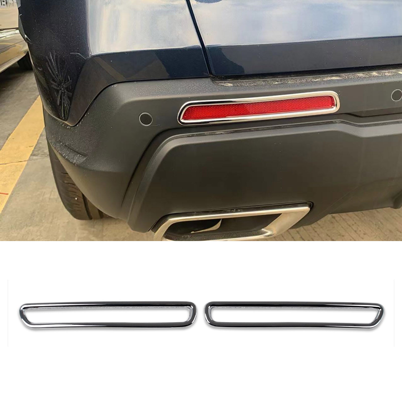 Fit For Honda 2023 New CR-V CRV Chrome Rear Fog Light Lamp Cover Trim