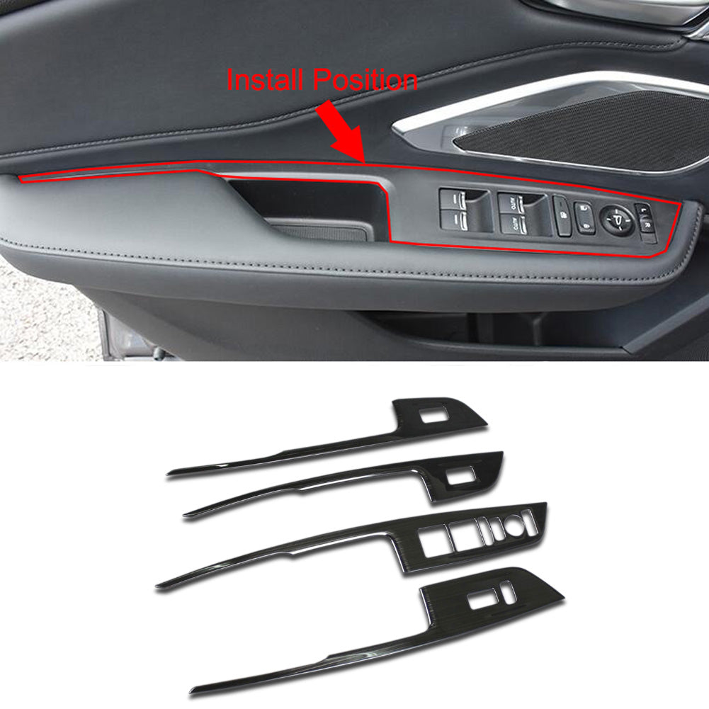 Fit For Acura New RDX 2019 2020 2021 Interior Window Switch Console Panel Trims