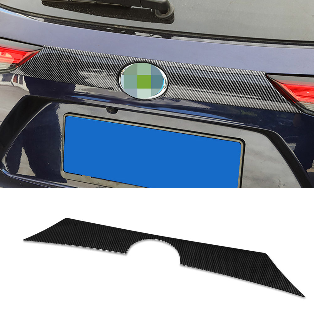 Fit For Toyota New Highlander 2020 2021 2022 2023 2024 Rear Trunk Lid Tail Gate Bottom Cover Trim Carbon Fiber Pattern