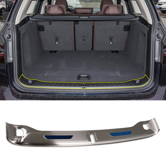 Fit for BMW X3 2022 2023 Rear Inside Bumper Protector Guard Scuff Plate Cover Trim