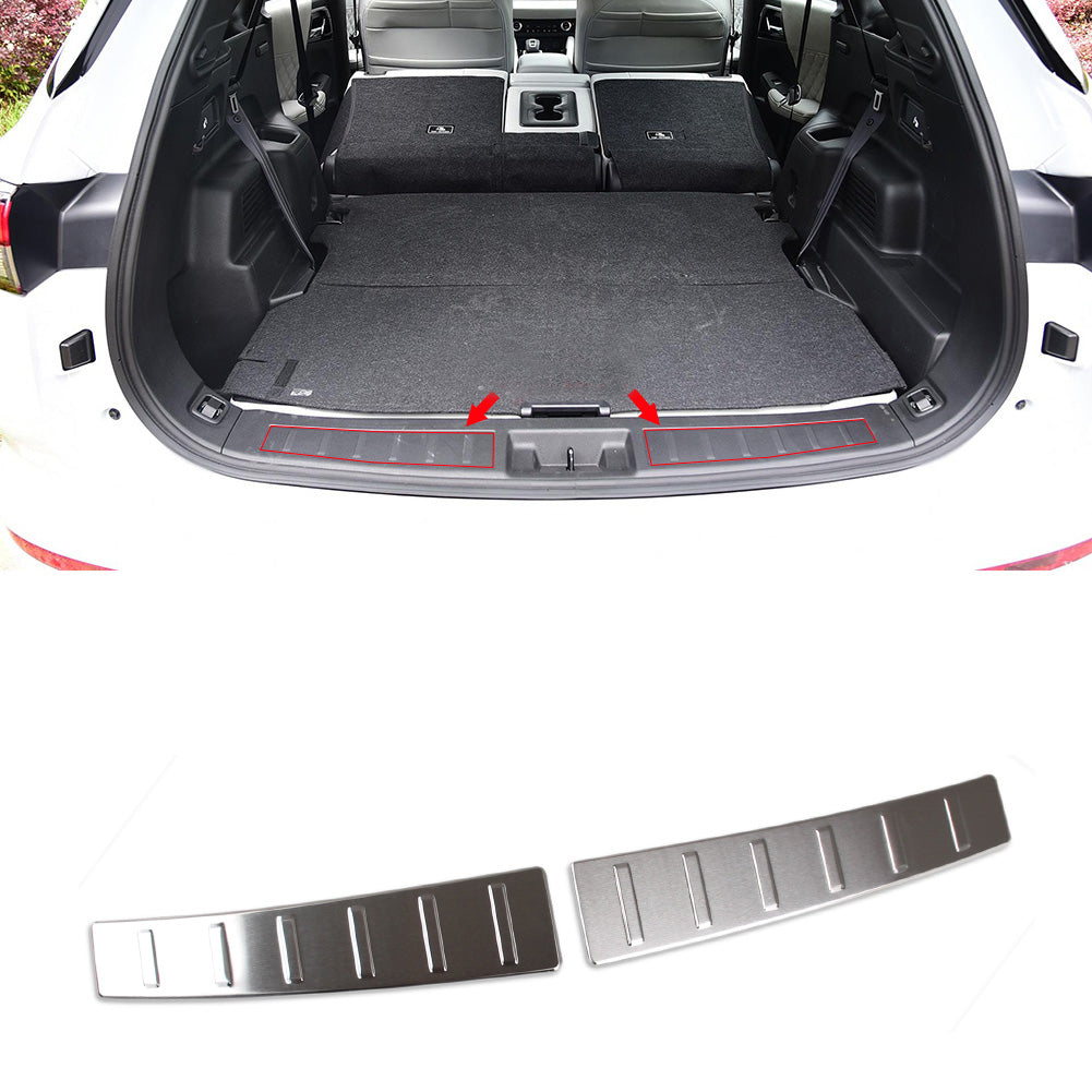 Fit for Mitsubishi New Outlander 2022 2023 Rear Inside Bumper Protector Guard Cargo Scuff Plate Cover Trim