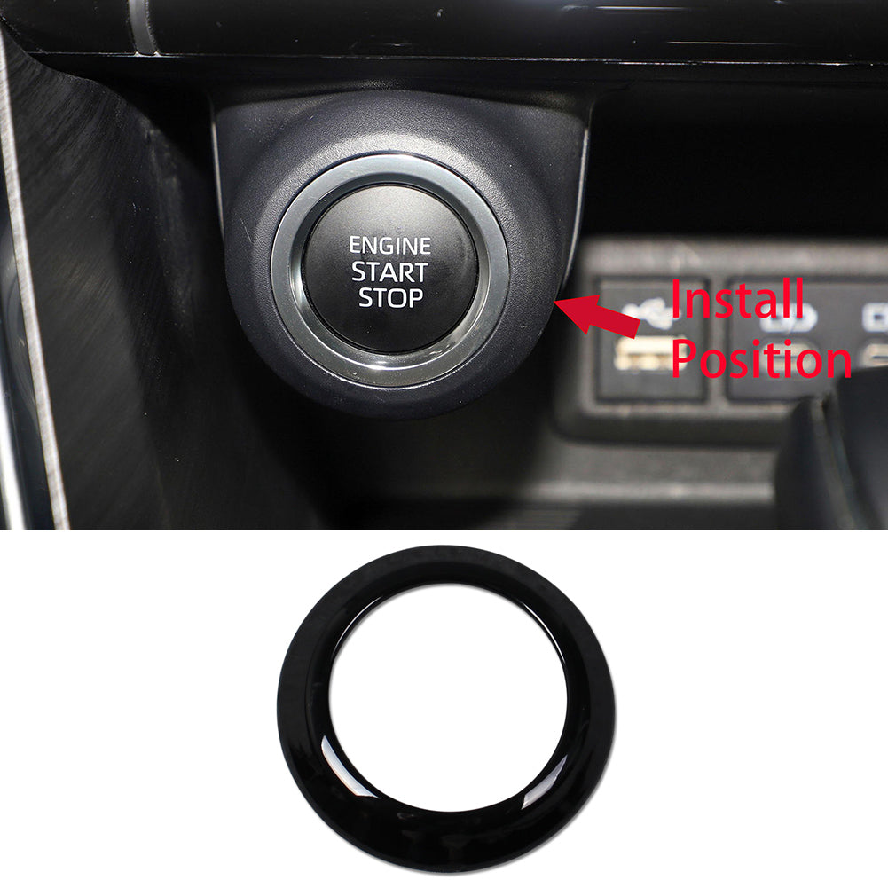 Fit for Toyota Venza 2021 2022 2023 2024 Interior Engine Start Button Ring Cover Trim