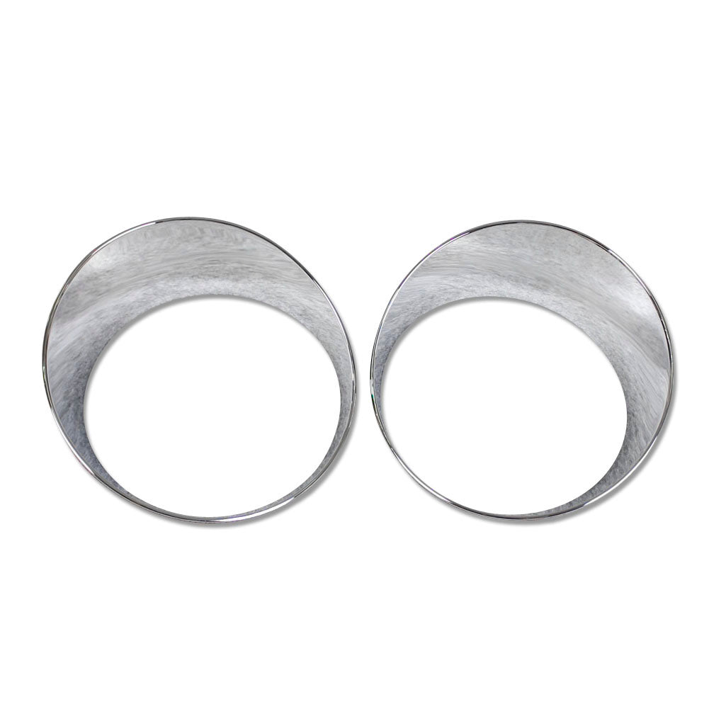 Fit For Jeep 2018 2019 2020 2021 2022 Wrangler Headlight Front Light Lamp Cover Molding Trim Chrome