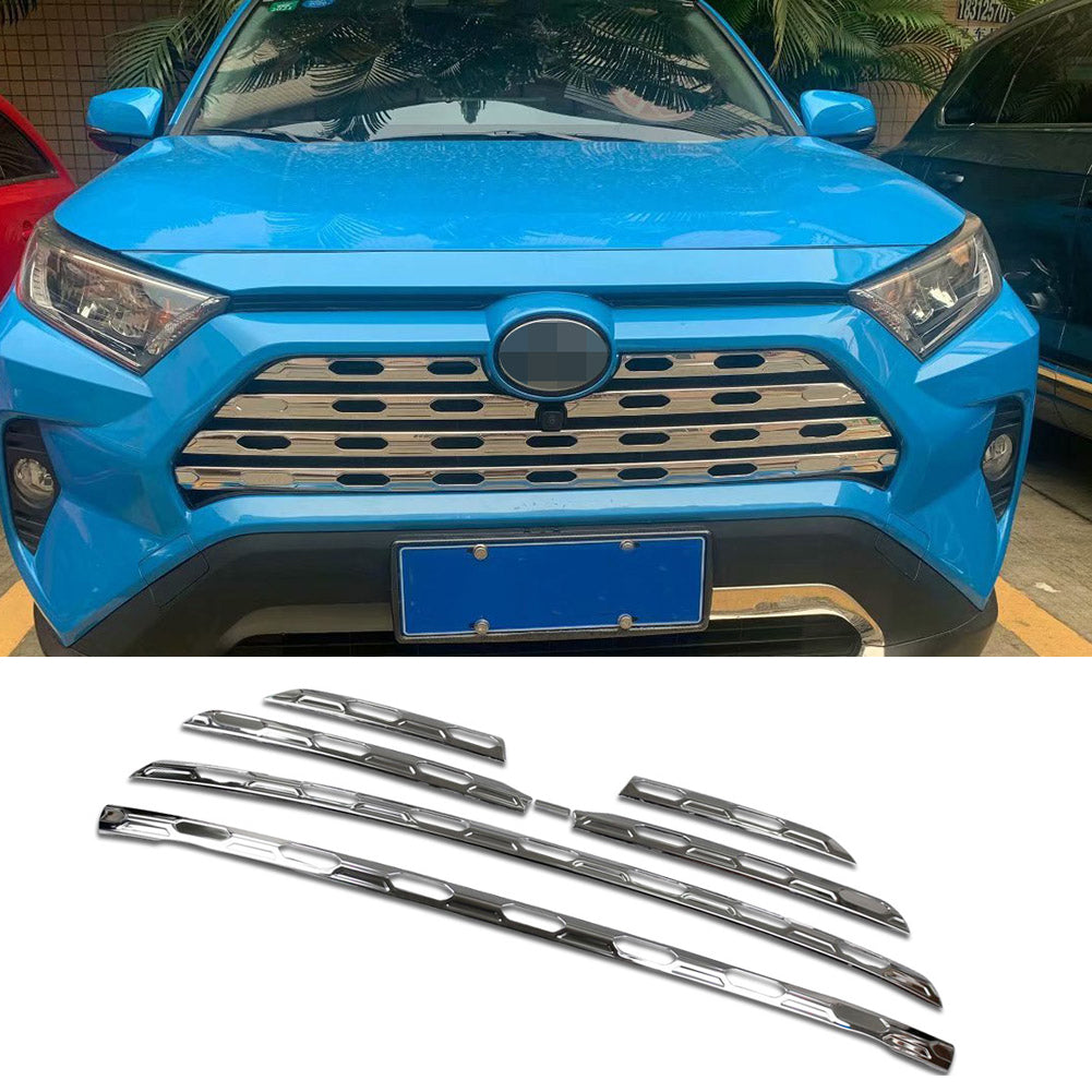 Fit for Toyota New RAV4 2019 2020 2021 LE/XLE/XSE/Limited Model Front Grill Grille Cover Trims