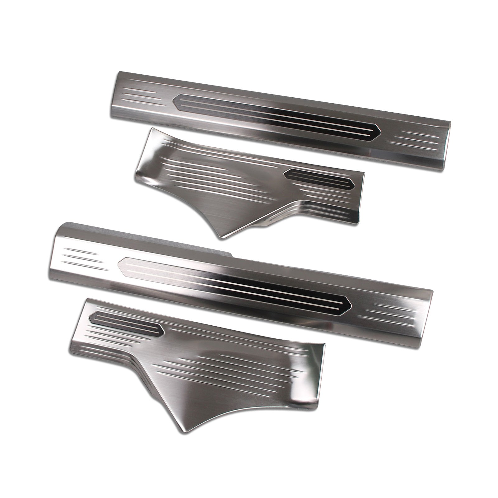 Fit for Nissan Rogue 2021 Door Sill Scuff Plate Guard Cover Trims Stainless Steel