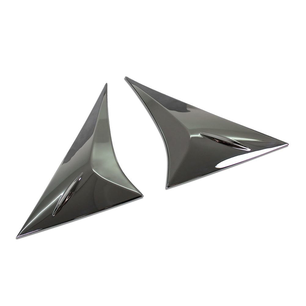 Fit for Toyota VENZA 2021 2022 2023 2024 Chrome Rear Spoiler Wing Side Beveled Window Cover Trims