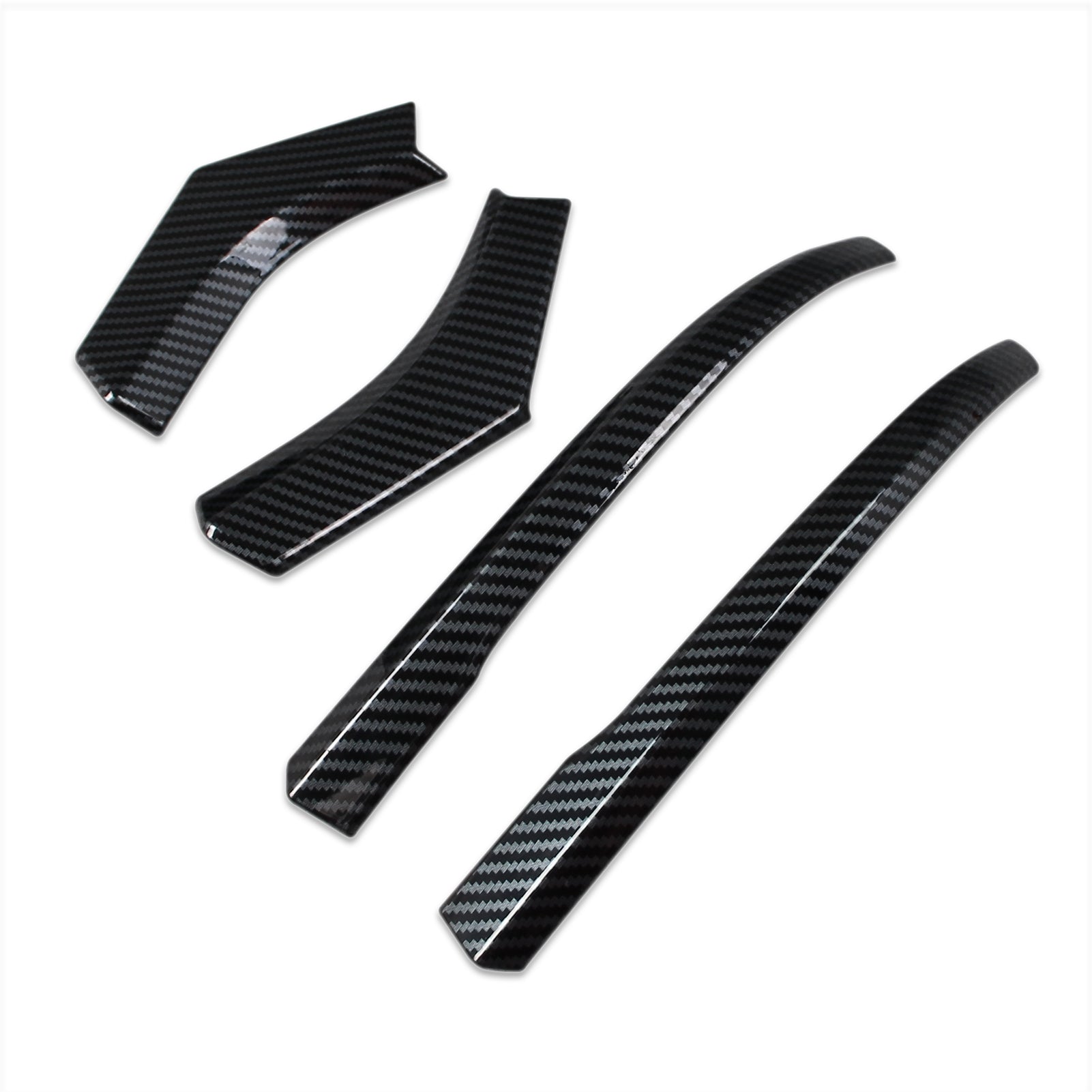 For Toyota Sienna 2021 2022 Rear View Mirror Guard Cover Trims Carbon Fiber Pattern