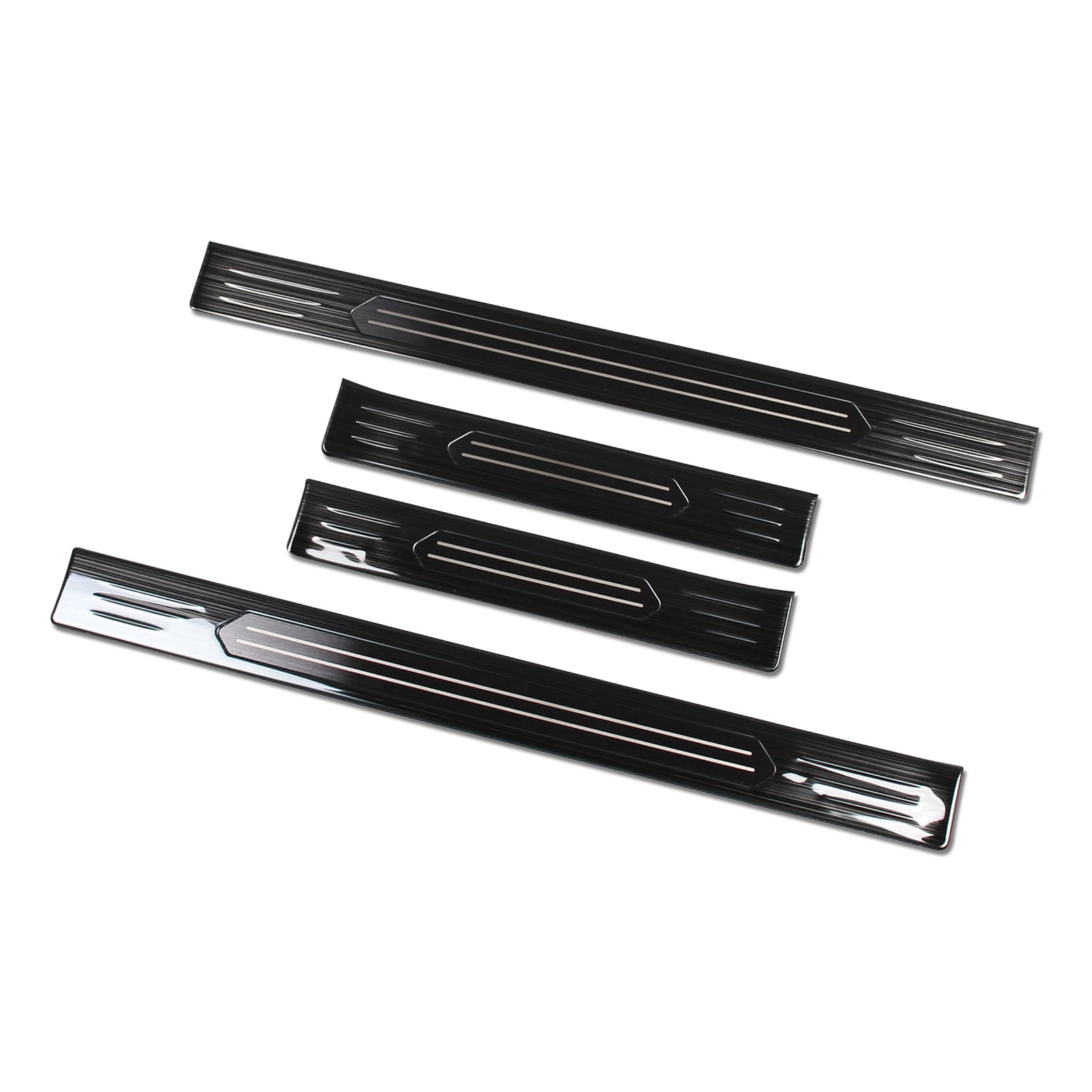 Fit for Nissan Rogue 2021 Door Sill Scuff Plate Guard Cover Trims Stainless Steel