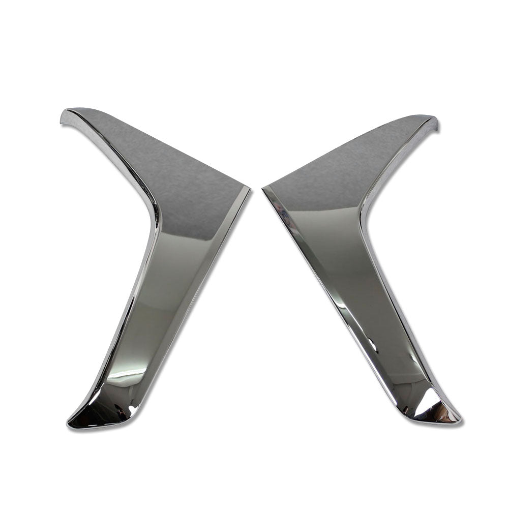 Fit for Subaru Forester 2019 2020 2021 2022 Chrome Rear Spoiler Wing Side Beveled Window Cover Trim