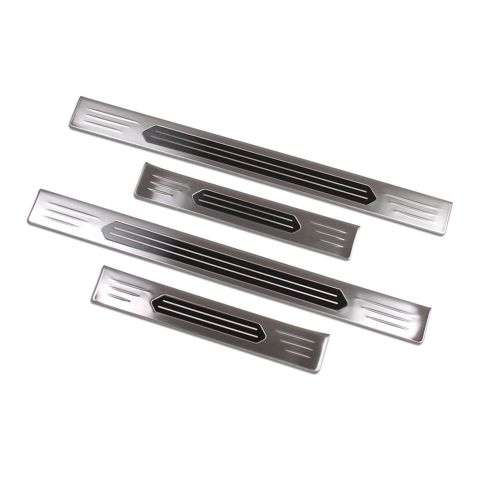 Fit for Nissan Rogue 2021 Door Sill Scuff Plate Guard Cover Trims Stainless Steel