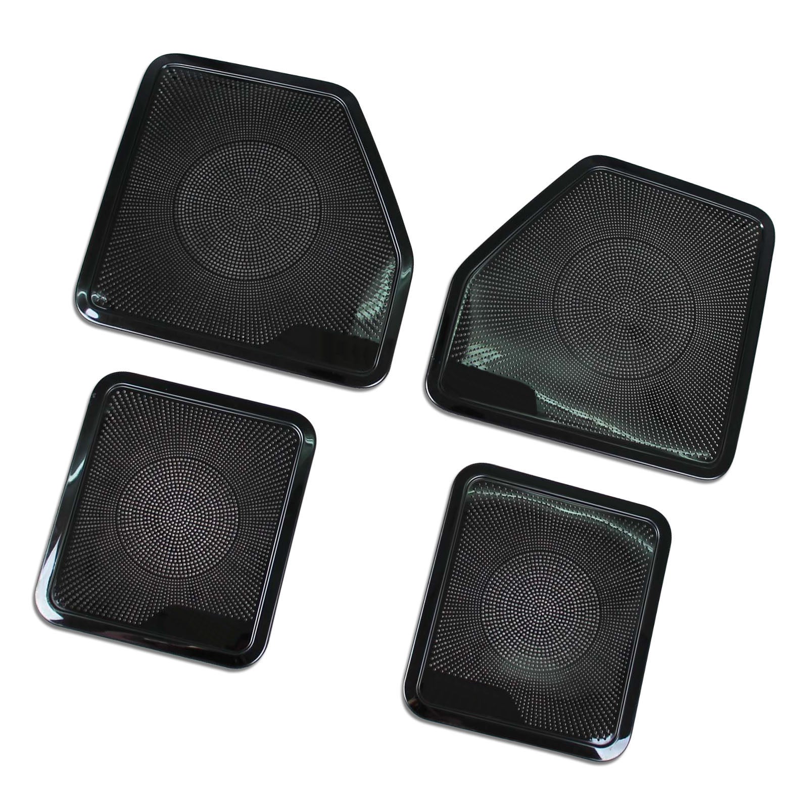 For Ford F-150 2015 2016 2017 2018 2019 2020 Interior 4 Door Sound Speaker Cover Trims Stainless Steel