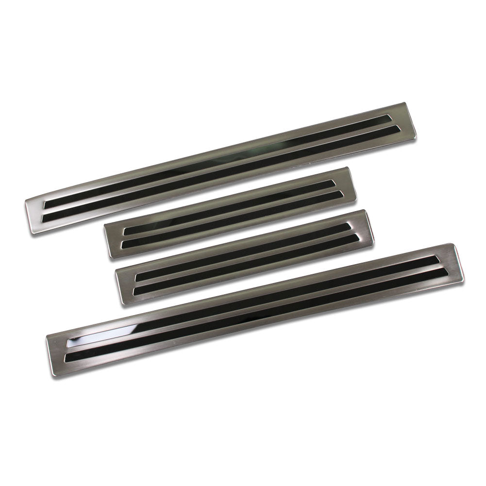 Fit for 2019 2020 2021 Mazda 3 Axela Sedan Outside Door Sill Scuff Plate Guard Cover Trims Stainless Steel