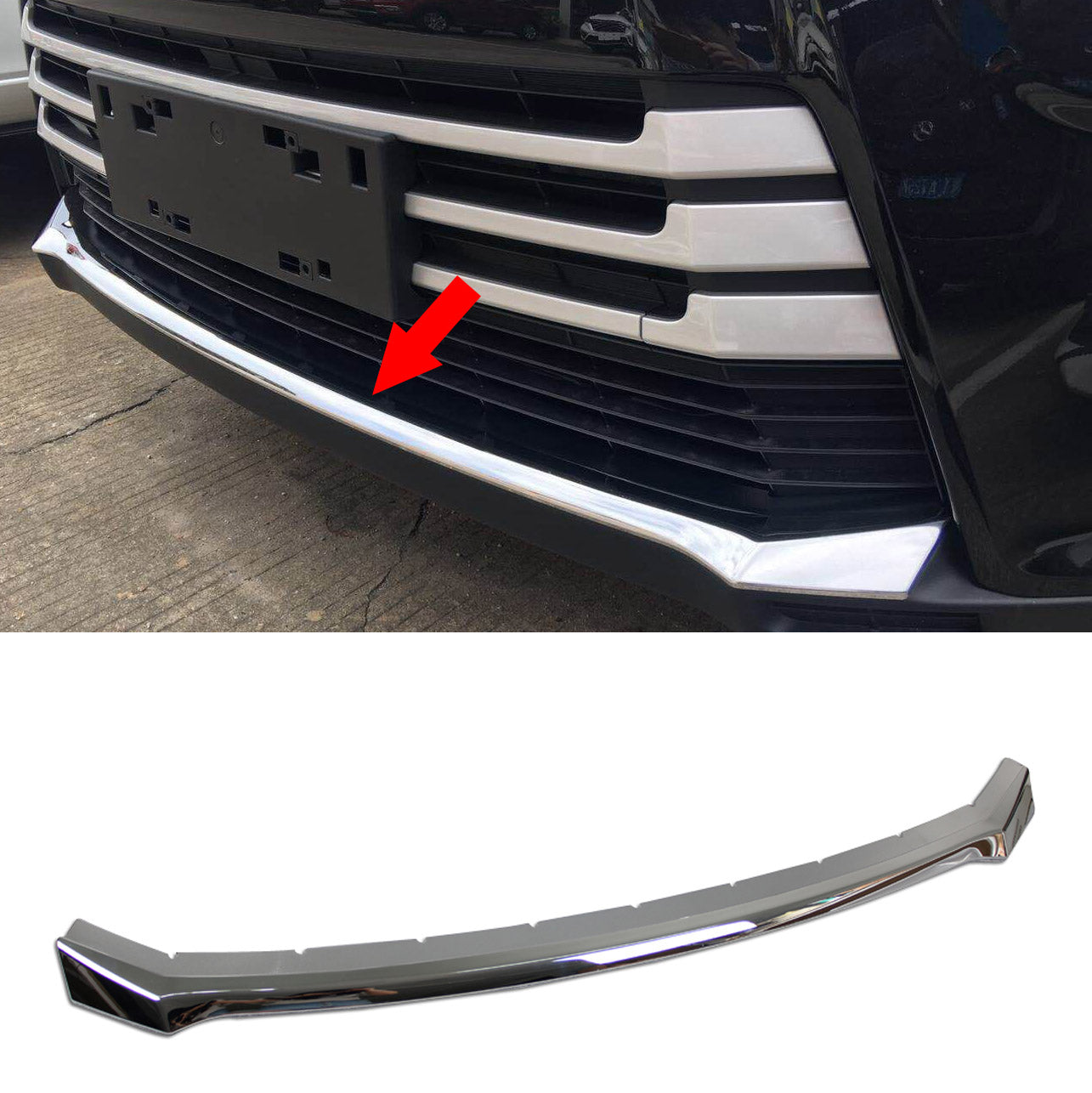 Fit For Toyota New Highlander 2018 2019 Front Grill Bumper Protector Guard Cover Trim