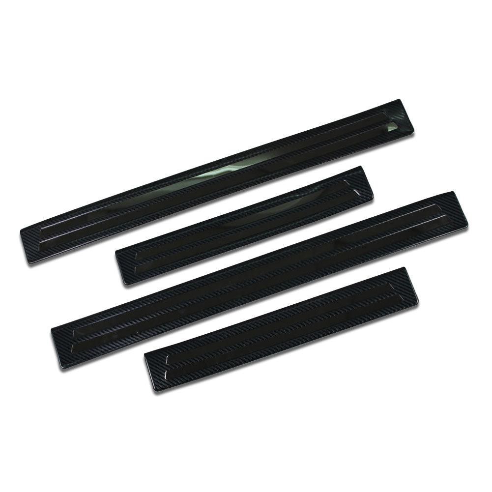 Fit for 2019 2020 2021 Mazda 3 Axela Sedan Outside Door Sill Scuff Plate Guard Cover Trims Stainless Steel