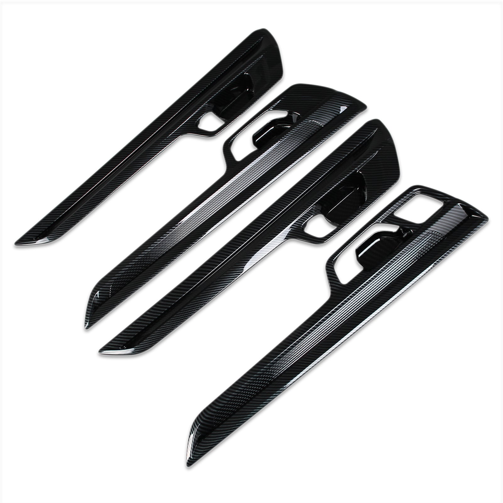 Honda CRV CR-V 2023 Interior Door Handle Bowl Cover Trims Carbon Fiber Pattern