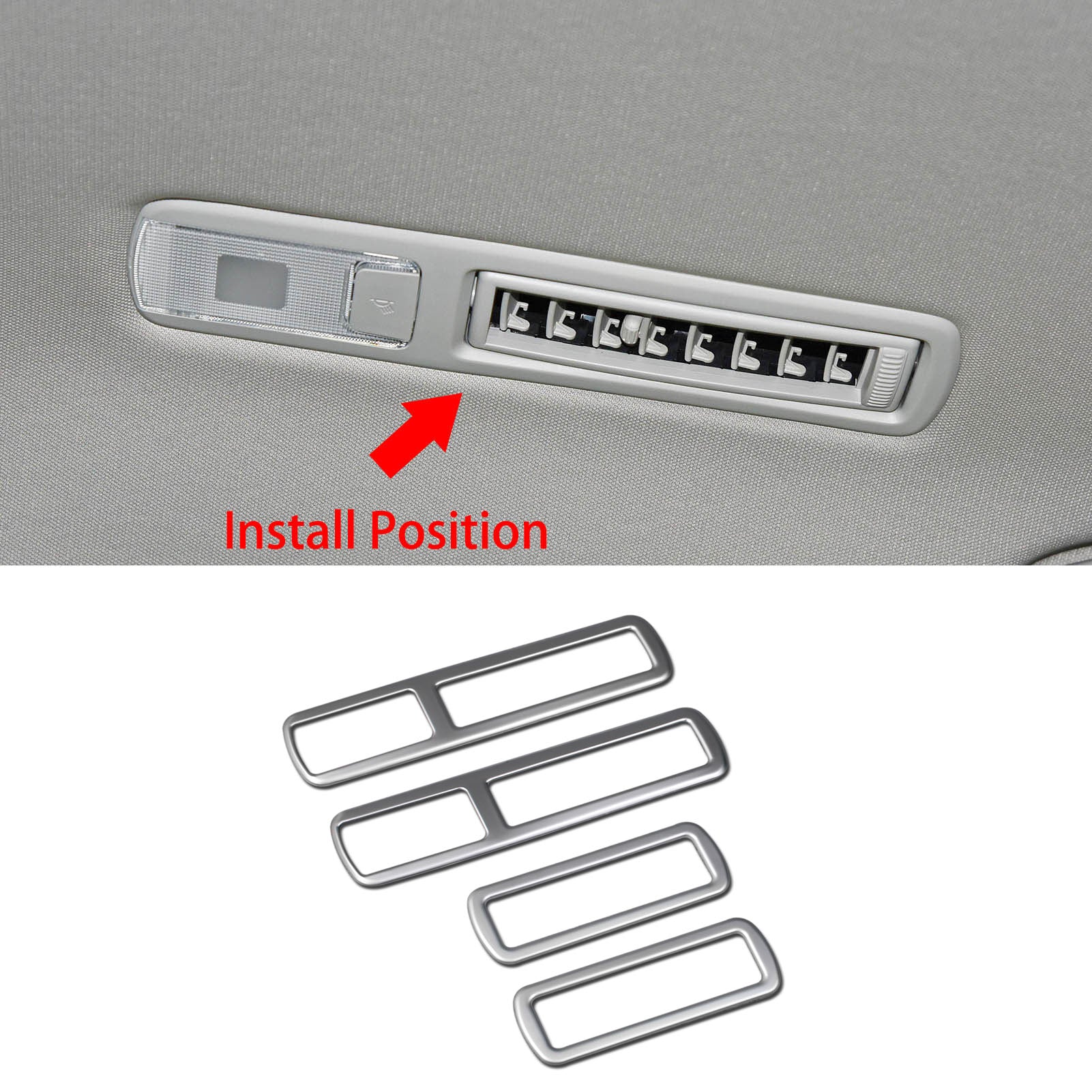 Fit for Toyota New Highlander 2020 2021 2022 Interior Rear Seat Air Condition Vent Outlet Cover Trim
