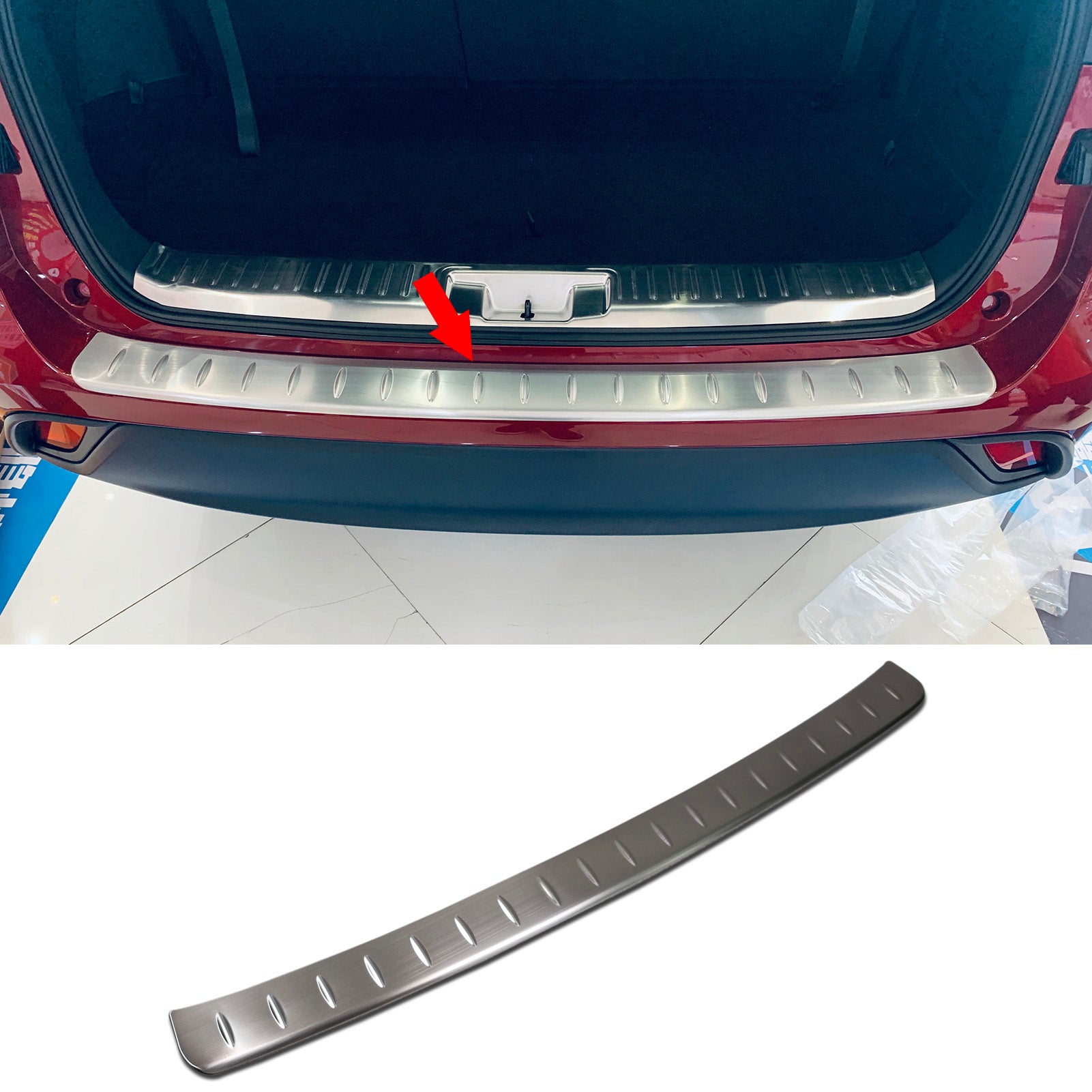 Fit for Toyota New Highlander 2020 2021 2022 Rear Outside Bumper Sill Plate Guard Cover Trim