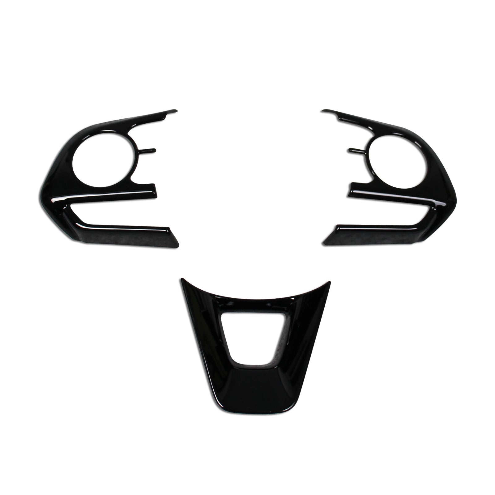 Fit for Toyota New RAV4 2019 2020 2021 2022 Wheel Steering Trim Panel Cover Trims Piano Black