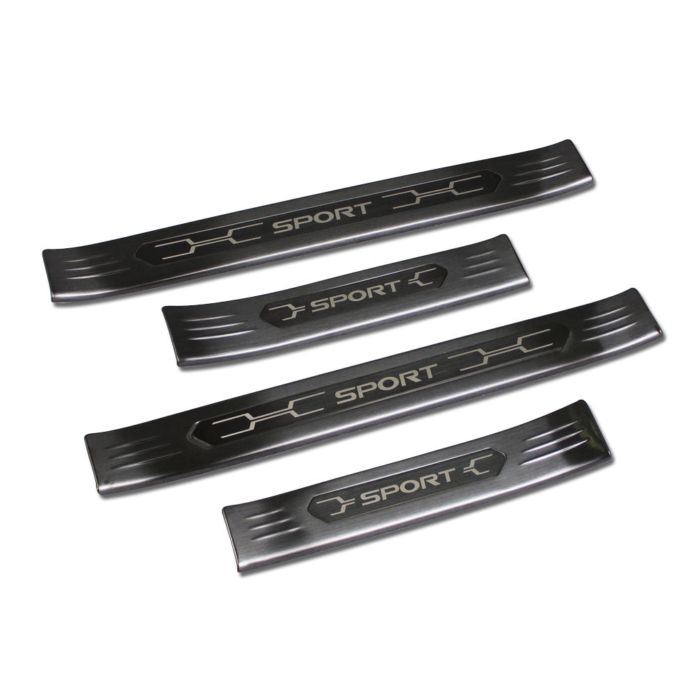 Fit for Toyota New RAV4 2019 2020 2021 2022 Outside Door Sill Scuff Plate Guard Cover Trim Sport Style Stainless Steel