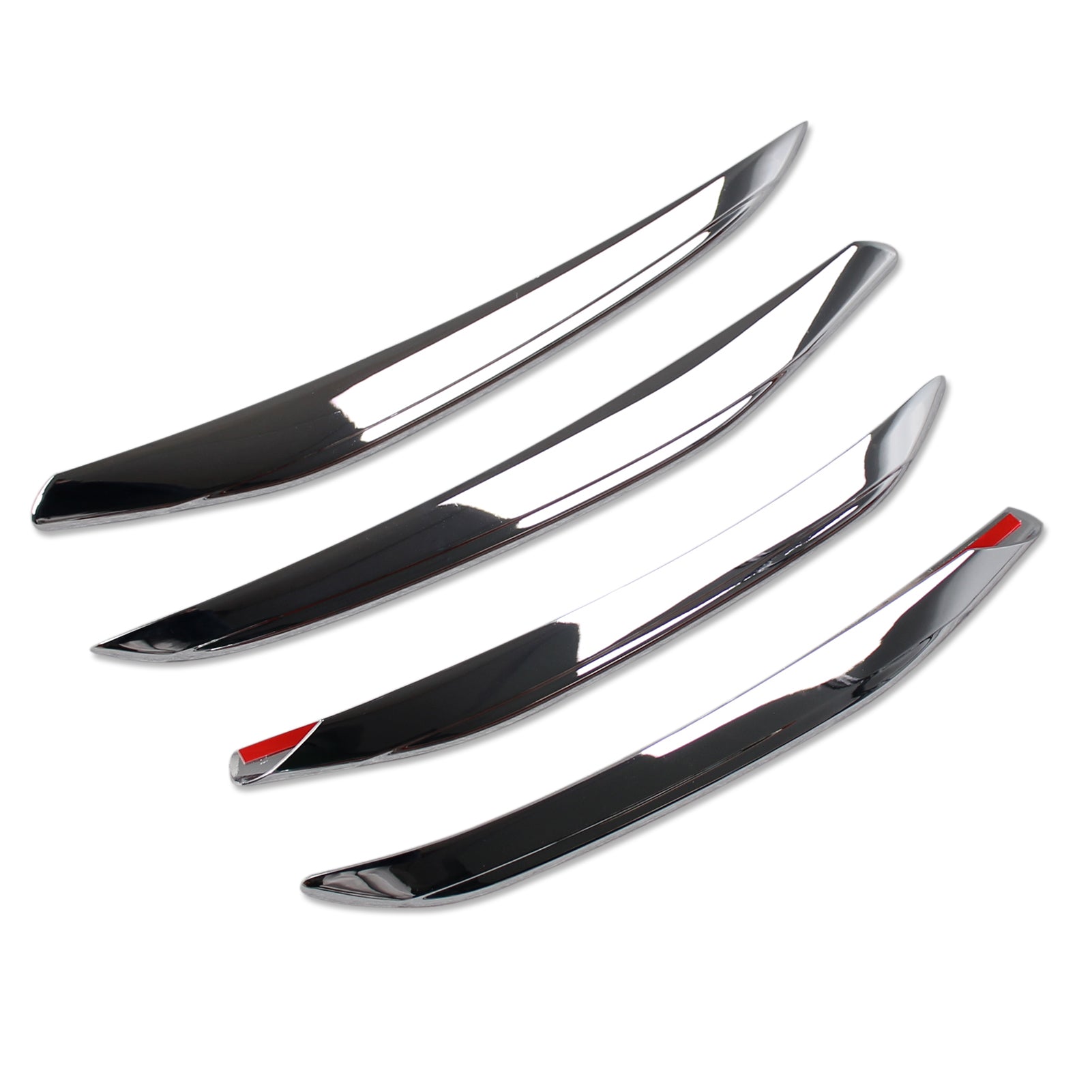 Fit For Mercedes-Benz 2022 2023 All New C-Class C300 C200 C220d AMG Front Corner Mesh Grill Molding Cover Trim Chrome