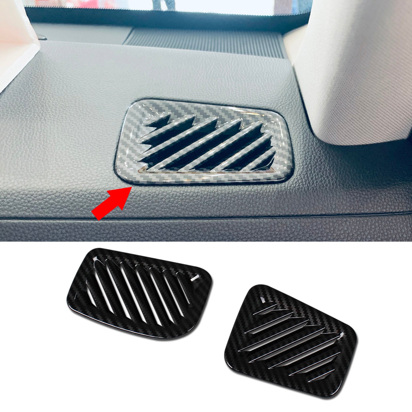 Fit for Toyota New Highlander 2020 2021 2022 Interior Front Upper Air Condition Vent Outlet Cover Trims