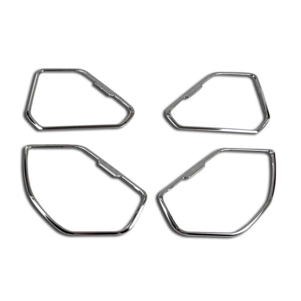 Fit for Toyota New RAV4 2019 2020 2021 2022 Door Speaker Sound Panel Cover Trims Stainless Steel (Mirror) - beautost