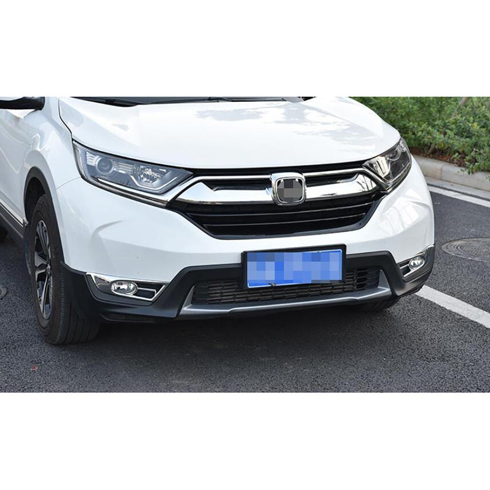 Fit for Honda 2017 2018 2019 CR-V CRV EX/EX-L/Touring Model Chrome Front Fog Light Lamp Cover Trims - beautost