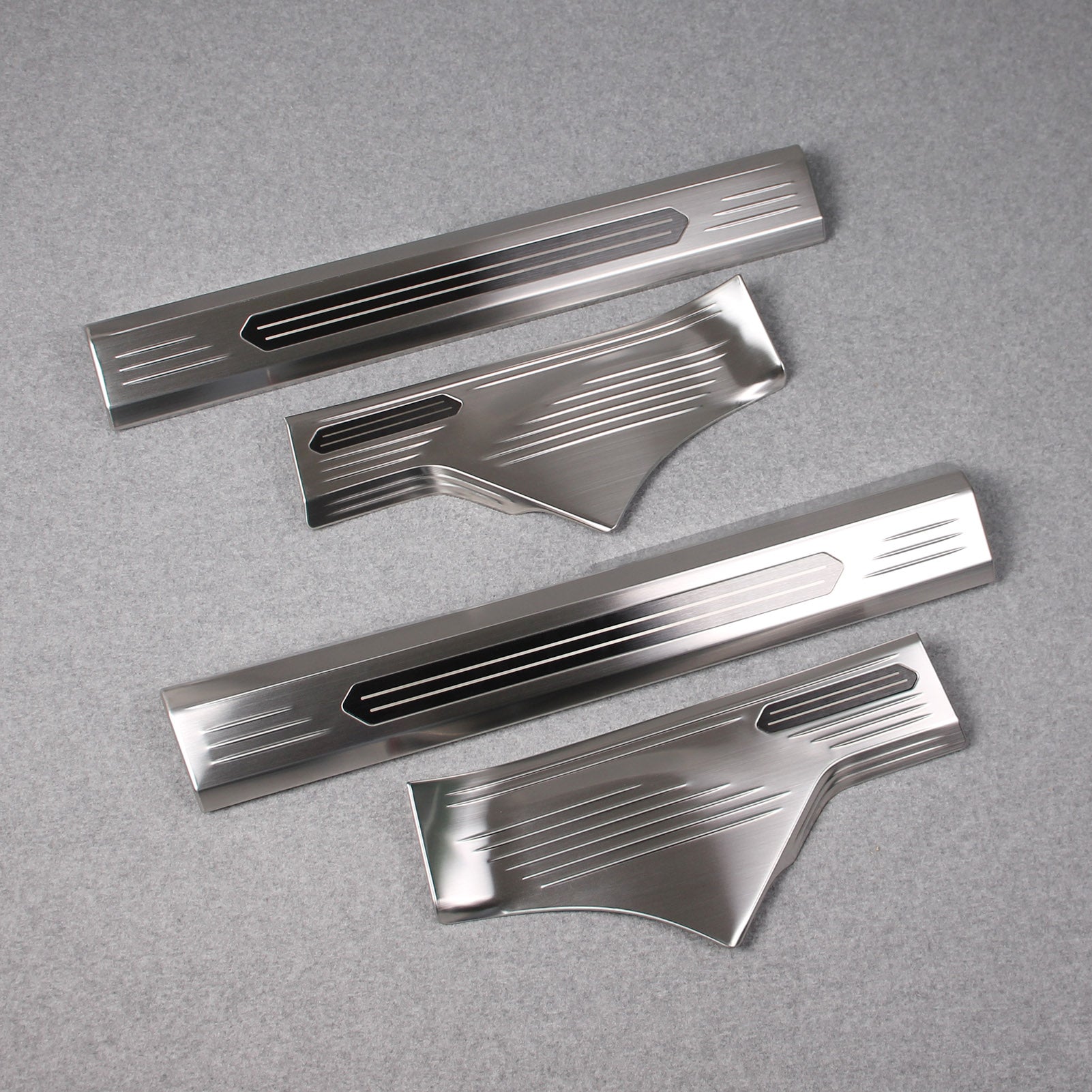 Fit for Nissan Rogue 2021 Door Sill Scuff Plate Guard Cover Trims Stainless Steel