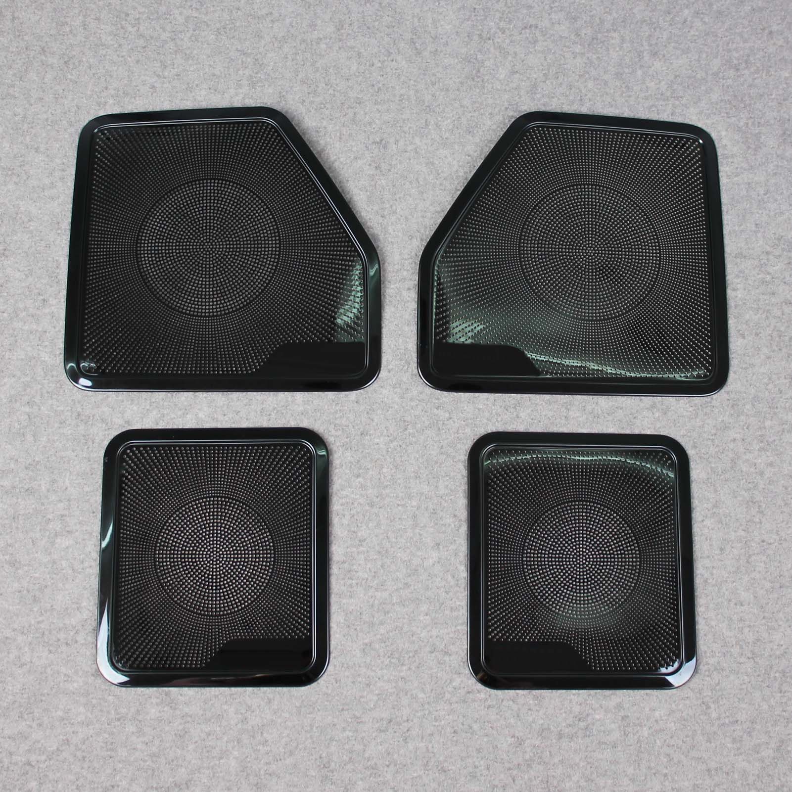 For Ford F-150 2015 2016 2017 2018 2019 2020 Interior 4 Door Sound Speaker Cover Trims Stainless Steel