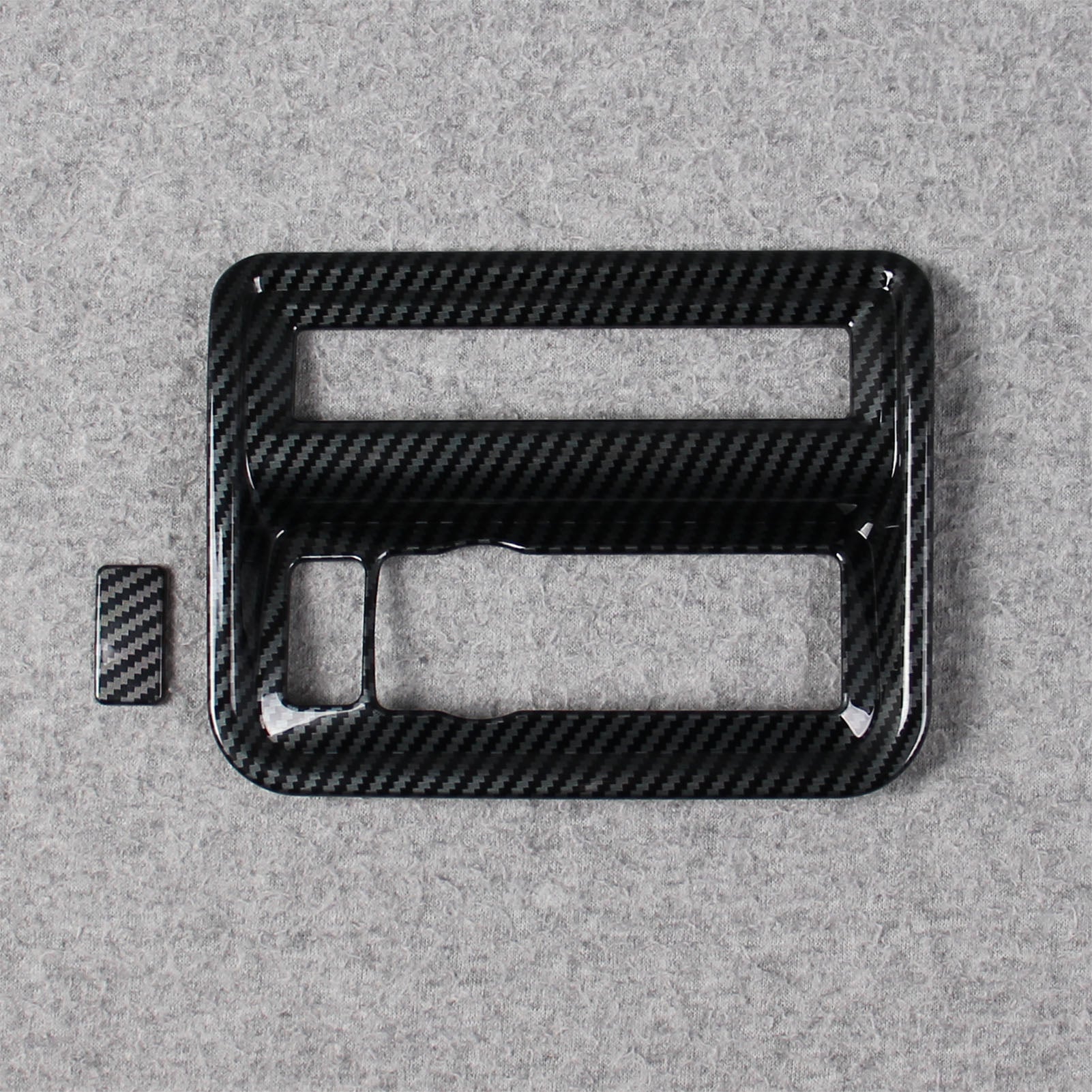 Fit for Ford F-150 2021 2022 2023 F150 Interior Headlight Lamp Switch Control Cover Trim Carbon Fiber Pattern