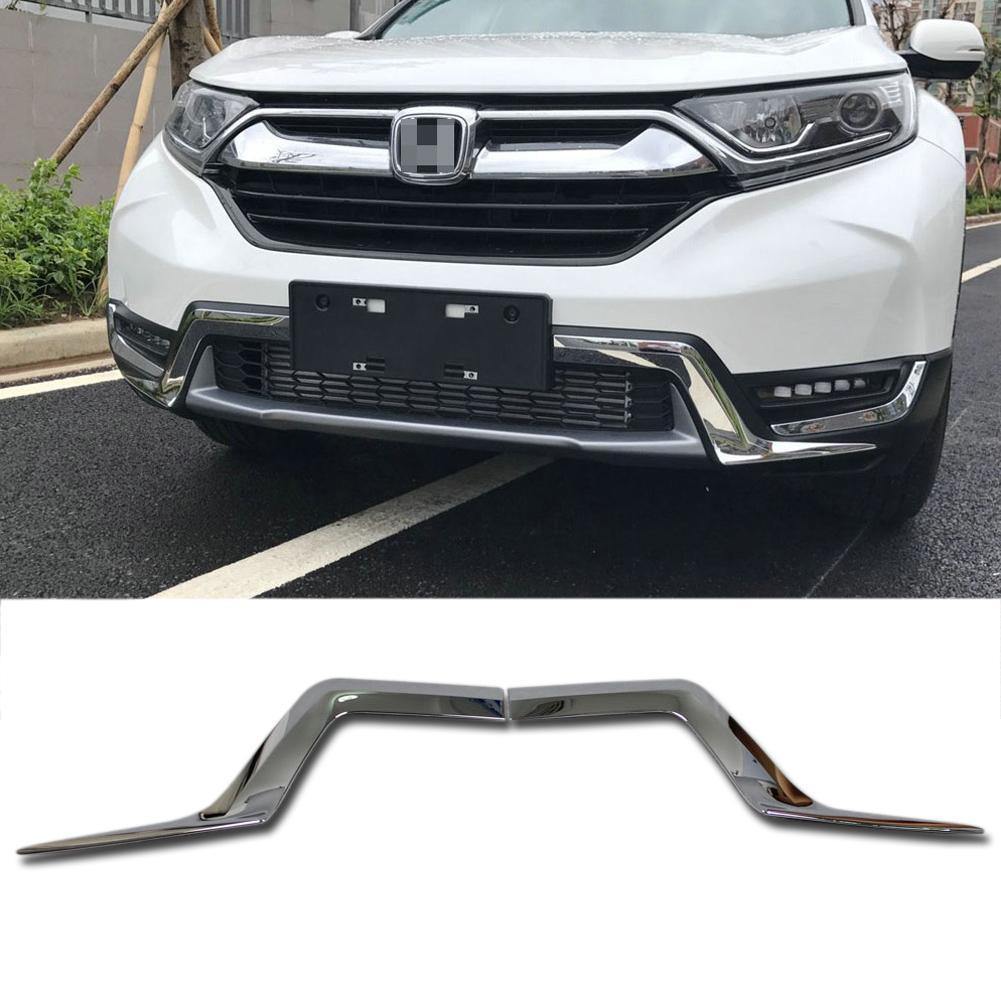 Fit for Honda 2017 2018 2019 CR-V CRV Chrome ABS Front Lower Grill Grille Cover Trims - beautost