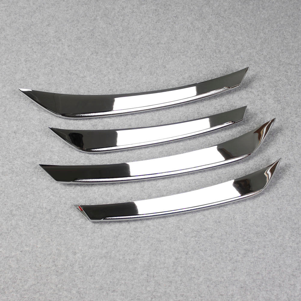 Fit For Mercedes Benz New GLC GLC300 2020 2021 2022 Front Corner Mesh Grill Molding Cover Trim Chrome