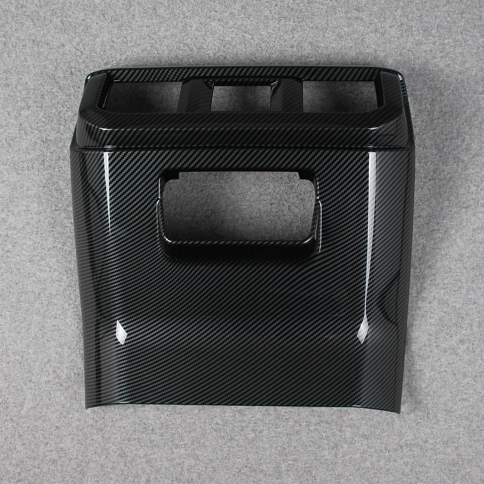 Fit for Ford F-150 2021 2022 2023 F150 Interior Rear Seat Air Condition Vent Outlet Cover Trim Carbon Fiber Pattern