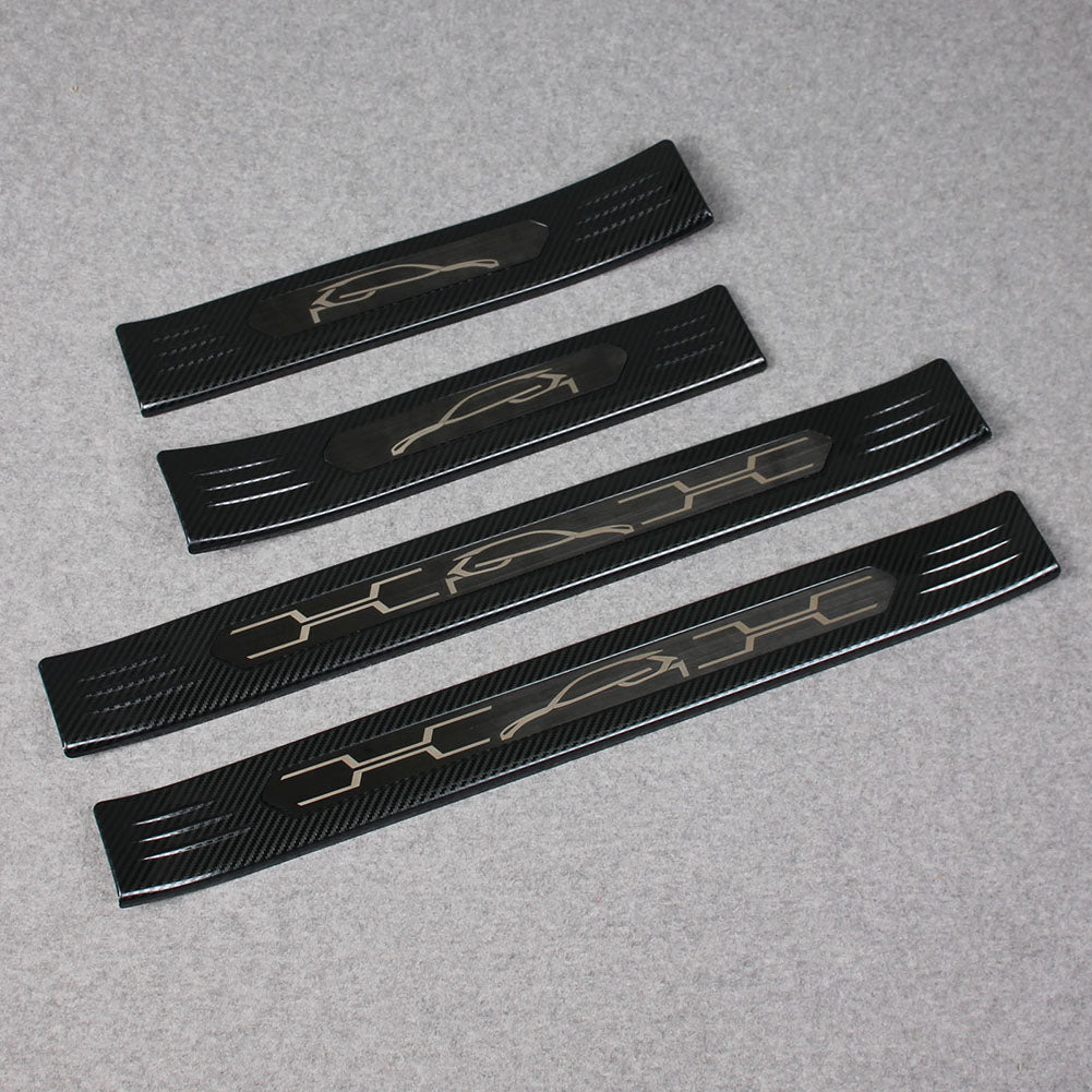 Fit for Toyota VENZA 2021 2022 2023 2024 Outside Door Sill Scuff Plate Guard Cover Trim Sport Style Stainless Steel