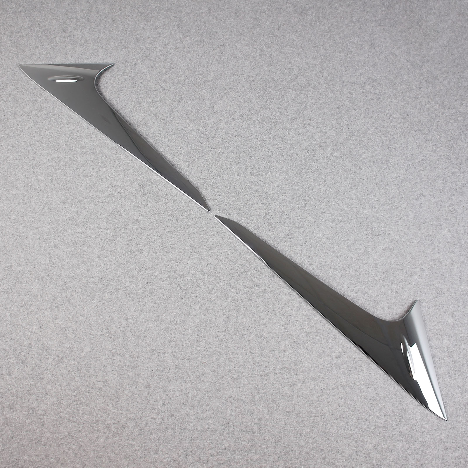 Lexus New RX RX350 RX350h RX500h F Sport 2023 Chrome Rear Spoiler Wing Side Beveled Window Cover Trims