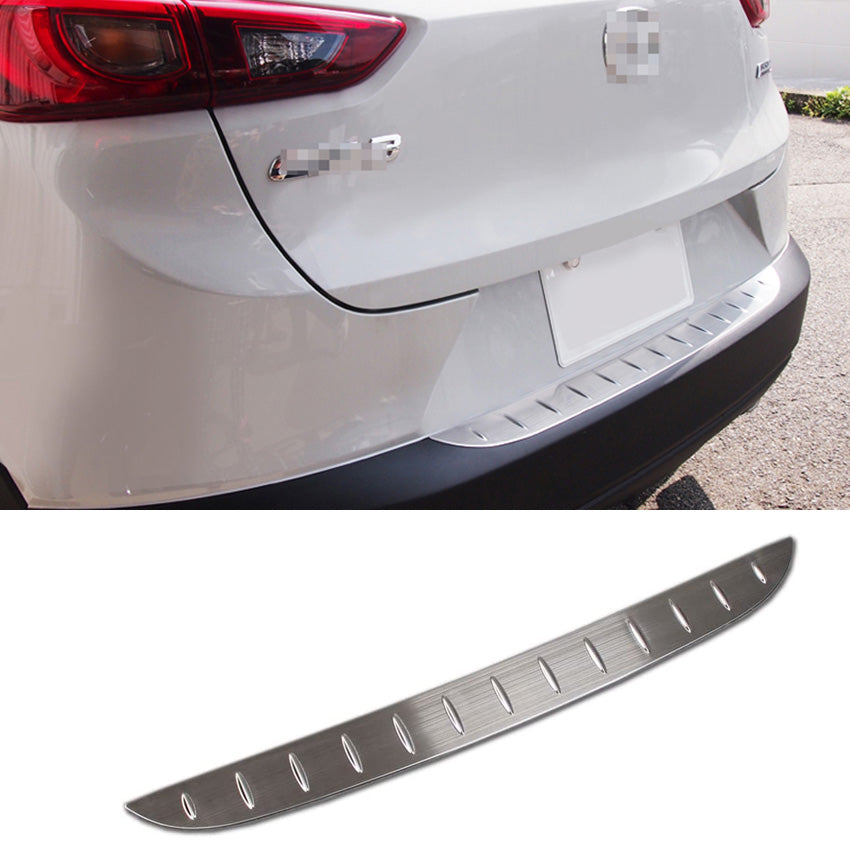 Fit for Mazda CX-3 2016 2017 2018 2019 Rear Bumper Sill Plate Guard Cover Trim Stainless Steel