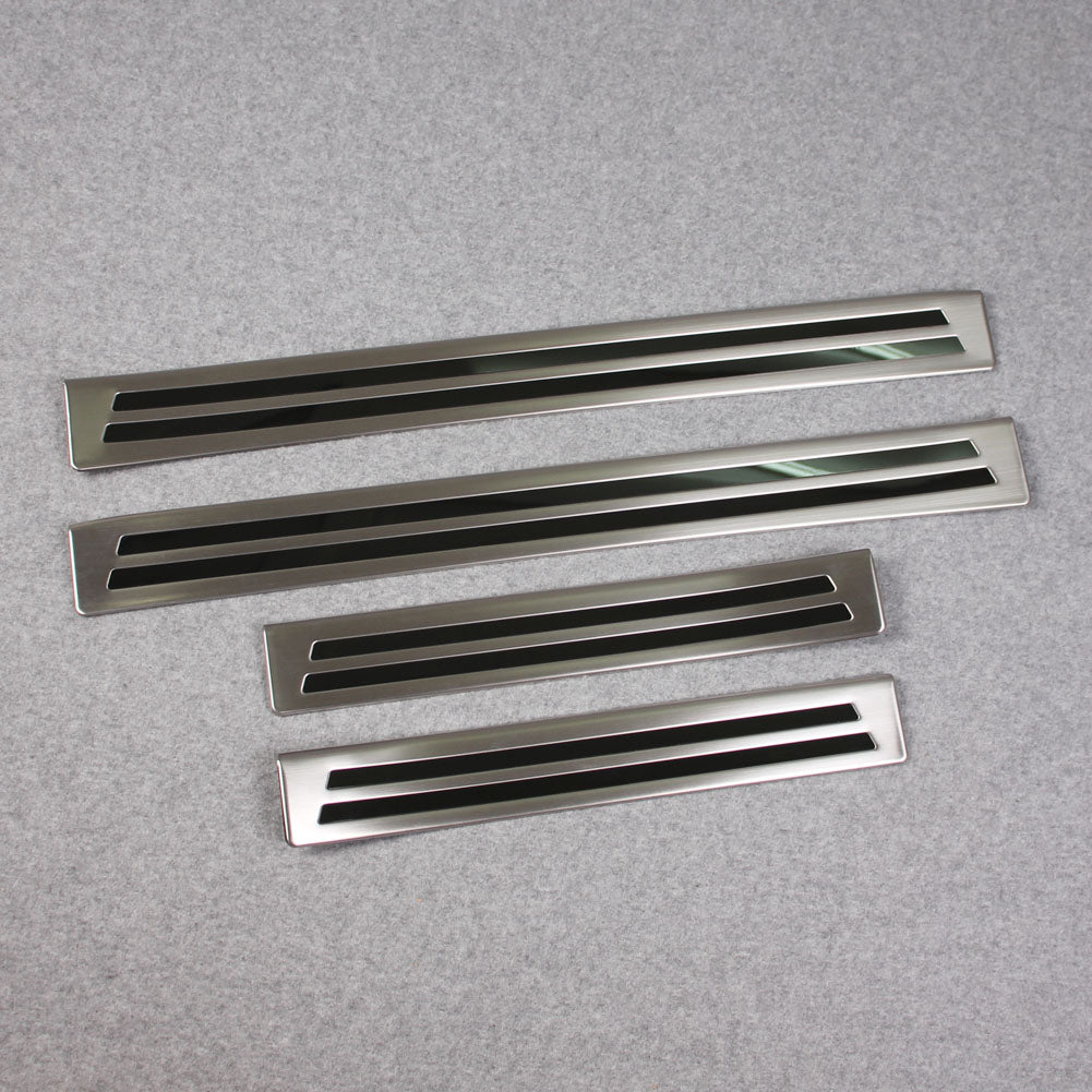 Fit for 2019 2020 2021 Mazda 3 Axela Sedan Outside Door Sill Scuff Plate Guard Cover Trims Stainless Steel