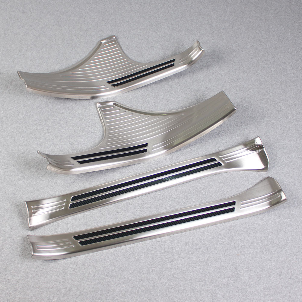 Fit for Subaru Forester 2019 2020 2021 2022 Door Sill Scuff Plate Guard Cover Trims Stainless Inside Door