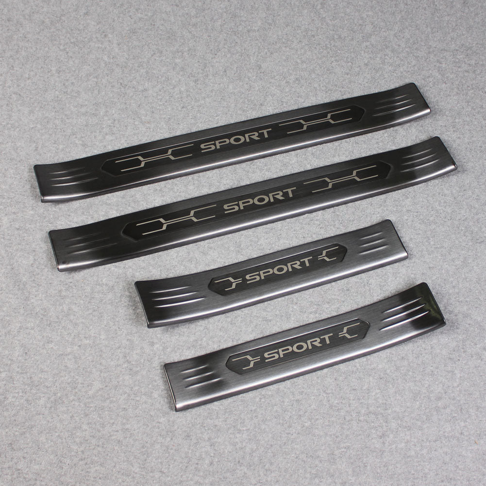 Fit for Toyota New RAV4 2019 2020 2021 2022 Outside Door Sill Scuff Plate Guard Cover Trim Sport Style Stainless Steel