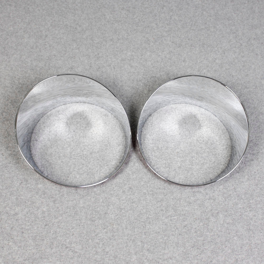 Fit For Jeep 2018 2019 2020 2021 2022 Wrangler Headlight Front Light Lamp Cover Molding Trim Chrome