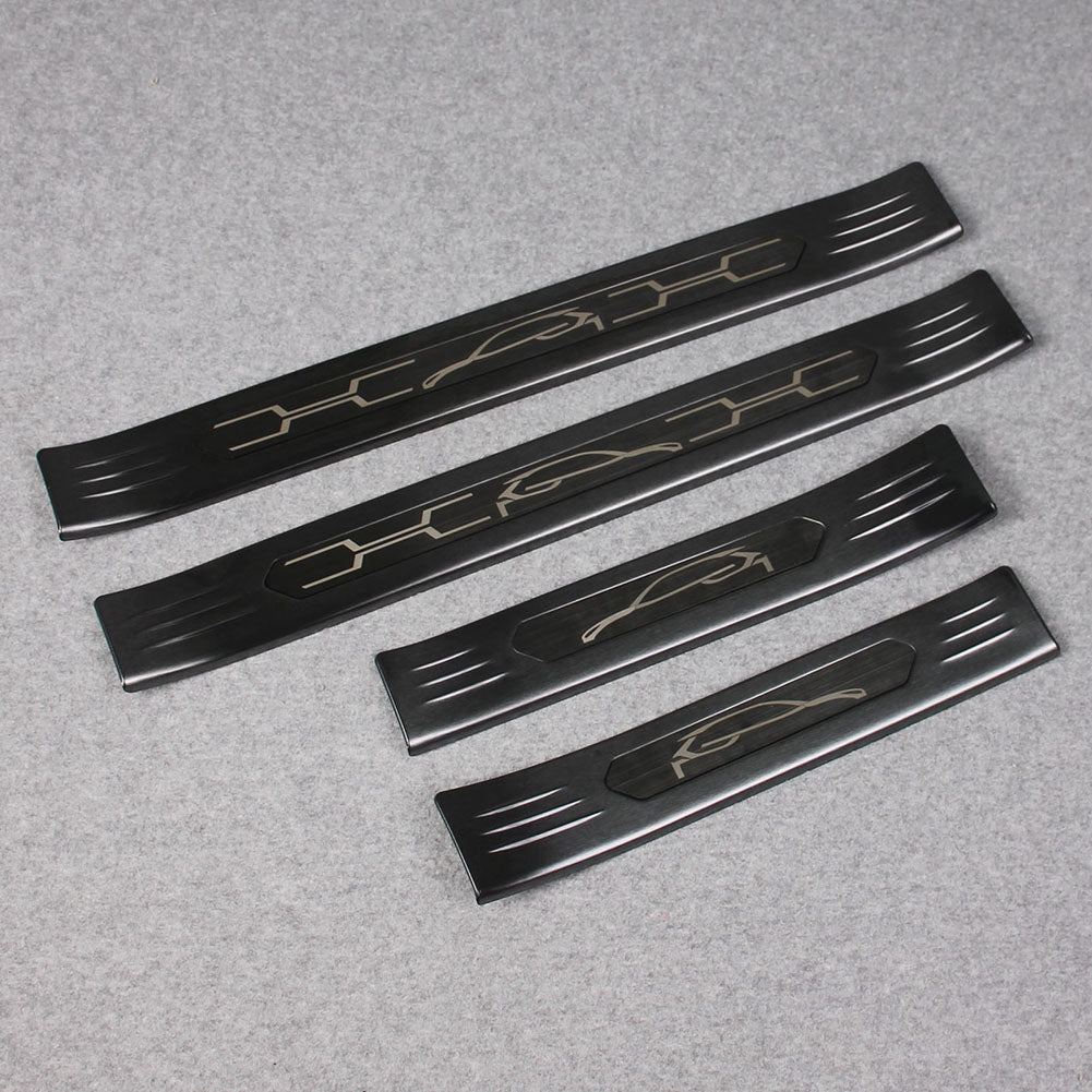 Fit for Toyota VENZA 2021 2022 2023 2024 Outside Door Sill Scuff Plate Guard Cover Trim Sport Style Stainless Steel